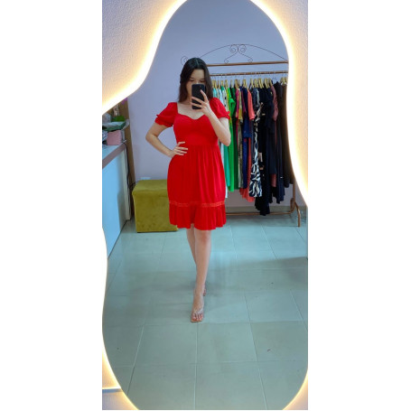 VESTIDO CURTO LAÇO BOJO