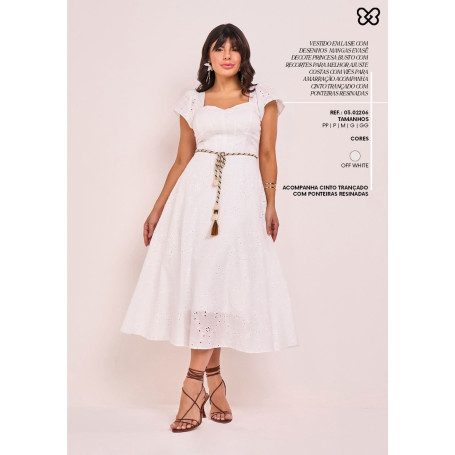 VESTIDO LESE DE ALGODÃO