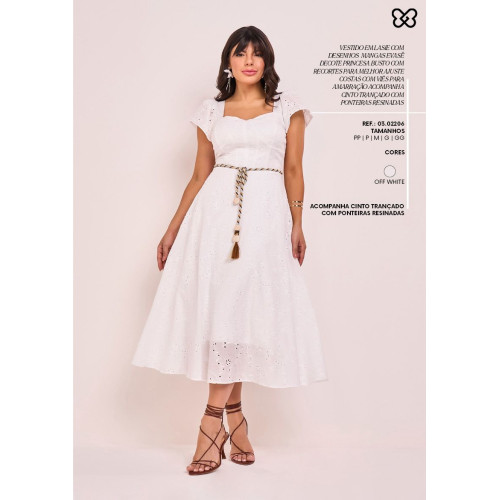 VESTIDO LESE DE ALGODÃO