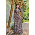 VESTIDO LONGO COM DECOTE ONÇA 