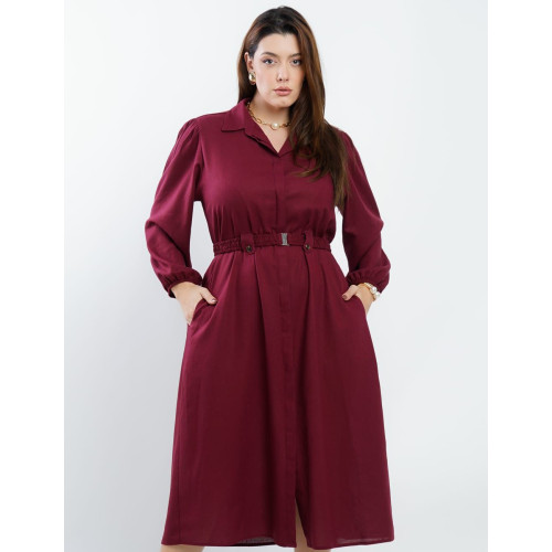 VESTIDO MIDI CHEMISE VESTIDO MIDI CHEMISE