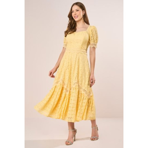 VESTIDO LONGO COM RECORTES