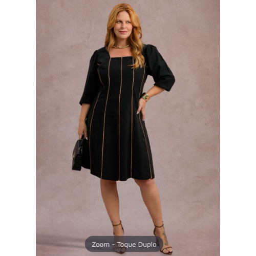 VESTIDO MIDI ALFAIATARIA