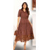 CHEMISE MIDI MALU CAMBRAIA BORDADA CHEMISE MIDI MALU CAMBRAIA BORDADA
